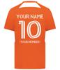 Custom Soccer Jersey with Name Number Team Logo Personalized Soccer Shirts for Youth Orange X-Large view 4