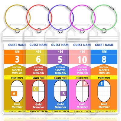 5 Pack Royal Caribbean Luggage Tag Holders, Travel Essentials for Cruise Ships, Clear Cruise Luggage Tags for Royal Caribbean & Celebrity Cruise, Cruise Essentials 20262027 (7.5 x 2.75 in)