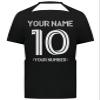 Custom Soccer Jersey with Name Number Team Logo Personalized Soccer Shirts for Youth Black Small view 4