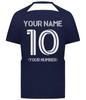 Custom Soccer Jersey with Name Number Team Logo Personalized Soccer Shirts for Youth Navy X-Large view 4