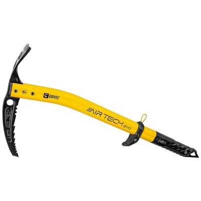 Grivel Air Tech EVO Ice Axe with G-Slider  Hot-Forged Steel Head and G-Bone Shaft for Mountaineering and Glacier Travel
