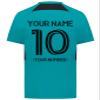 Custom Soccer Jersey with Name Number Team Logo Personalized Soccer Shirts for Youth Teal X-Large view 4