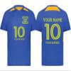 Custom Soccer Jersey with Name Number Team Logo Personalized Soccer Shirts for Youth Royal Gold Medium view 1