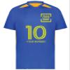Custom Soccer Jersey with Name Number Team Logo Personalized Soccer Shirts for Youth Royal Gold Medium view 3