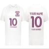 Custom Soccer Jersey with Name Number Team Logo Personalized Soccer Shirts for Youth White Medium