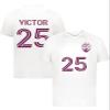 Custom Soccer Jersey with Name Number Team Logo Personalized Soccer Shirts for Youth White Medium view 2