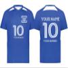 Custom Soccer Jersey with Name Number Team Logo Personalized Soccer Shirts for Youth Royal White Large view 1