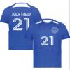 Custom Soccer Jersey with Name Number Team Logo Personalized Soccer Shirts for Youth Royal White Large view 2