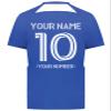 Custom Soccer Jersey with Name Number Team Logo Personalized Soccer Shirts for Youth Royal White Large view 4