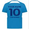 Custom Soccer Jersey with Name Number Team Logo Personalized Soccer Shirts for Youth Blue X-Large view 4