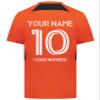 Custom Soccer Jersey with Name Number Team Logo Personalized Soccer Shirts for Youth Orange Black Small view 4