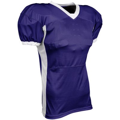Blitz Football Jersey, Youth Small, Purple, White