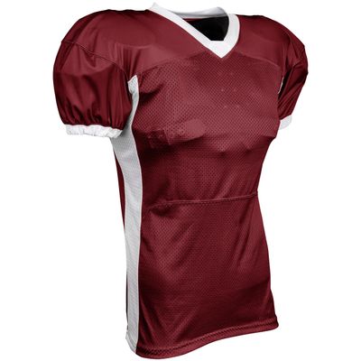 Blitz Football Jersey, Adult Small, Maroon, White