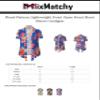 MixMatchy Women's Casual Floral Pattern Lightweight Front Open Front Short Sleeve Cardigan Flower Black/Rust L view 4