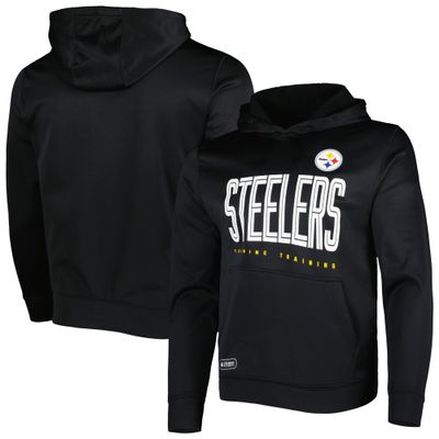 Outerstuff NFL Youth 8-20 Huddle Up Team Color Performance Primary Logo Pullover Hoodie (8, Pittsburgh Steelers)