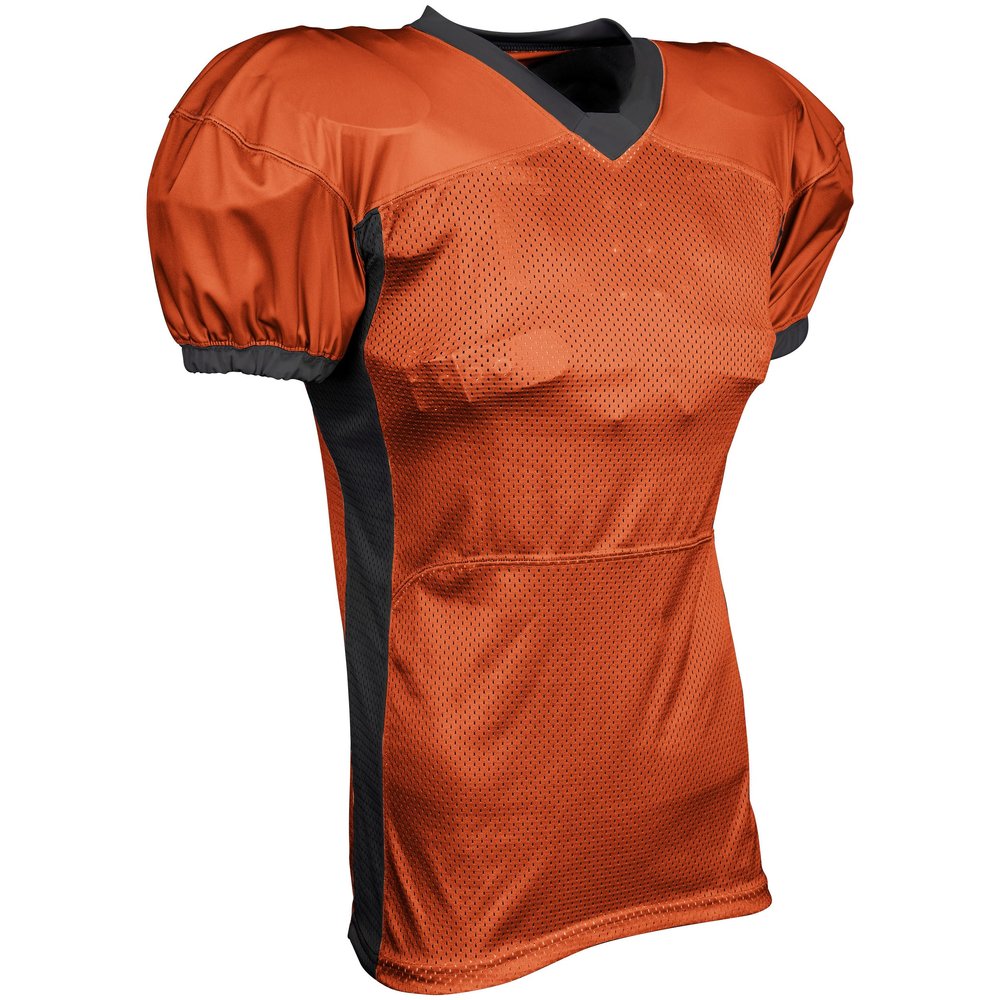 Blitz Football Jersey, Youth Small, Orange, Black