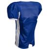 Blitz Football Jersey, Adult 2X-Large, Royal, White view 2
