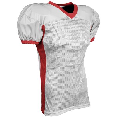 Blitz Football Jersey, Adult 3X-Large, White, Scarlet