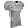 Blitz Football Jersey, Adult X-Large, Silver, White view 1