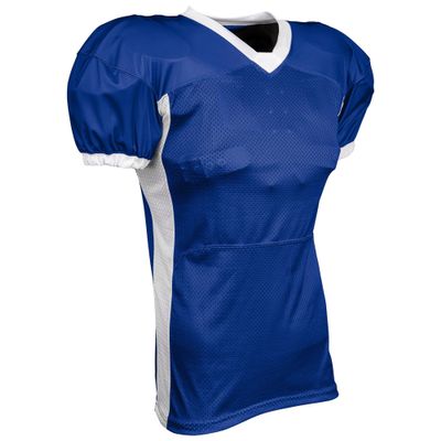 Blitz Football Jersey, Adult Large, Royal, White