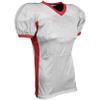 Blitz Football Jersey, Adult 2X-Large, White, Scarlet view 1