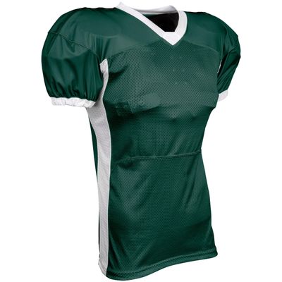 Blitz Football Jersey, Adult 2X-Large, Forest Green, White