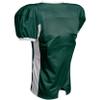 Blitz Football Jersey, Adult 2X-Large, Forest Green, White view 2