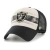 47 Men's Cream Las Vegas Raiders Breakout MVP Trucker Adjustable Hat view 1