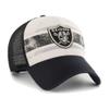 47 Men's Cream Las Vegas Raiders Breakout MVP Trucker Adjustable Hat view 2