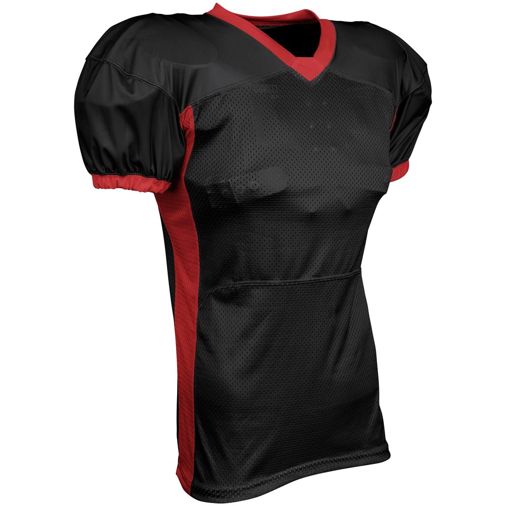 Blitz Football Jersey, Adult 2X-Large, Black, Scarlet
