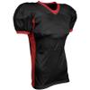 Blitz Football Jersey, Adult 2X-Large, Black, Scarlet view 1