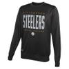 Outerstuff NFL Men's Top Pick Performance Fleece Crew Neck Pullover Sweatshirt, Pittsburgh Steelers, Large view 1