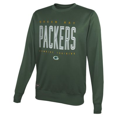 Outerstuff NFL Men's Top Pick Performance Fleece Crew Neck Pullover Sweatshirt, Green Bay Packers, XX-Large