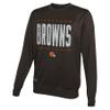 Outerstuff NFL Men's Top Pick Performance Fleece Crew Neck Pullover Sweatshirt, Cleveland Browns, Small view 1