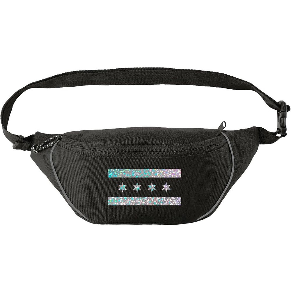 Customized Girl Chicago Flag Fanny Pack: Fanny Pack