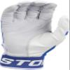 Easton | MAV GT Baseball Batting Gloves | White/Royal | Adult Medium view 3