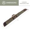American Furniture Classics Outdoor Leisure Products Model CT10002 Canvas and Leather Shotgun Case view 2