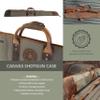 American Furniture Classics Outdoor Leisure Products Model CT10002 Canvas and Leather Shotgun Case view 3
