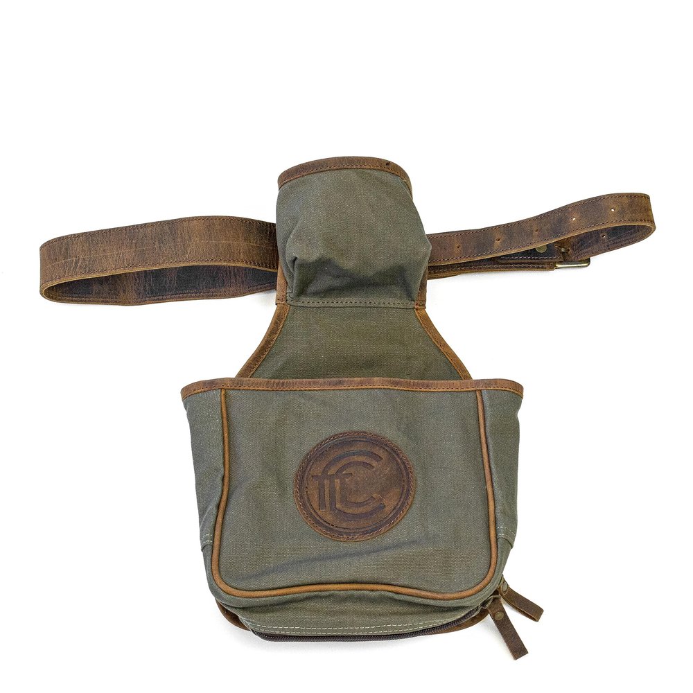 American Furniture Classics Outdoor Leisure Products Model CT10005 Canvas and Leather Skeet Pouch