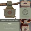 American Furniture Classics Outdoor Leisure Products Model CT10005 Canvas and Leather Skeet Pouch view 2