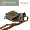 American Furniture Classics Outdoor Leisure Products Model CT10005 Canvas and Leather Skeet Pouch view 3
