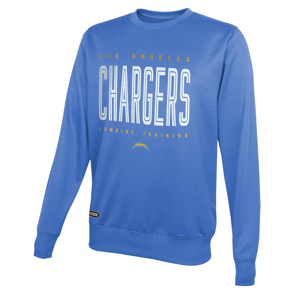 Outerstuff NFL Men's Top Pick Performance Fleece Crew Neck Pullover Sweatshirt, Los Angeles Chargers, XX-Large