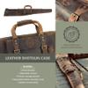 American Furniture Classics Outdoor Leisure Products Model CT10006 Leather Shotgun Case view 2