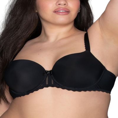 Vanity Fair Women's Beautiful Indulgence Lace Bra with Underwire, Cups, Sizes 34B-40G, Stockholm Deep Black, 36C