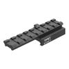 8-Slot Picatinny Rail Riser Mount (1"/0.83"/0.5" Height), 3.4" Length Flat Top Mount Adapter and Riser Mount (Low- 0.5") (MT050-8) view 3