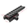 8-Slot Picatinny Rail Riser Mount (1"/0.83"/0.5" Height), 3.4" Length Flat Top Mount Adapter and Riser Mount (Low- 0.5") (MT050-8) view 4