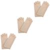 BESPORTBLE 3 Pairs Women's Thin Gloves Blocking Gloves Sunblock Fingerless Sun for Women Riding Half Finger Sun Protective Cloth Gel Fitness view 1