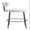 Zuo Blanca Barstool (Set of 2) Ivory, White Barstool, Modern Style, Shearling Style Fabric, Shearling Style Fabric, Plywood, Indoor Bar, 18.5" W x 21.3" D x 40.9" H view 4