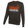 Outerstuff NFL Men's Pro Style Performance Fleece Crew Neck Pullover Long Sleeve Sweatshirt, Cleveland Browns, Medium view 1