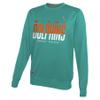 Outerstuff NFL Men's Pro Style Performance Fleece Crew Neck Pullover Long Sleeve Sweatshirt, Miami Dolphins, Medium view 1